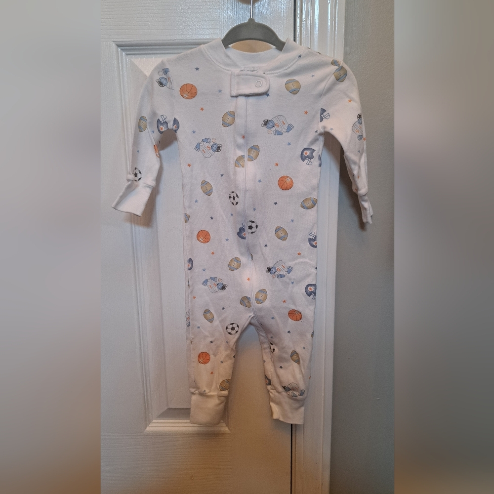 Magnolia White and Blue Bodysuit One Piece